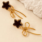 Princess Star Bow Knot Earrings