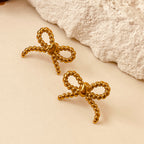 Bow Knot-Dot Ear Studs