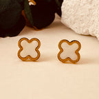 Four Leave Clover Black White