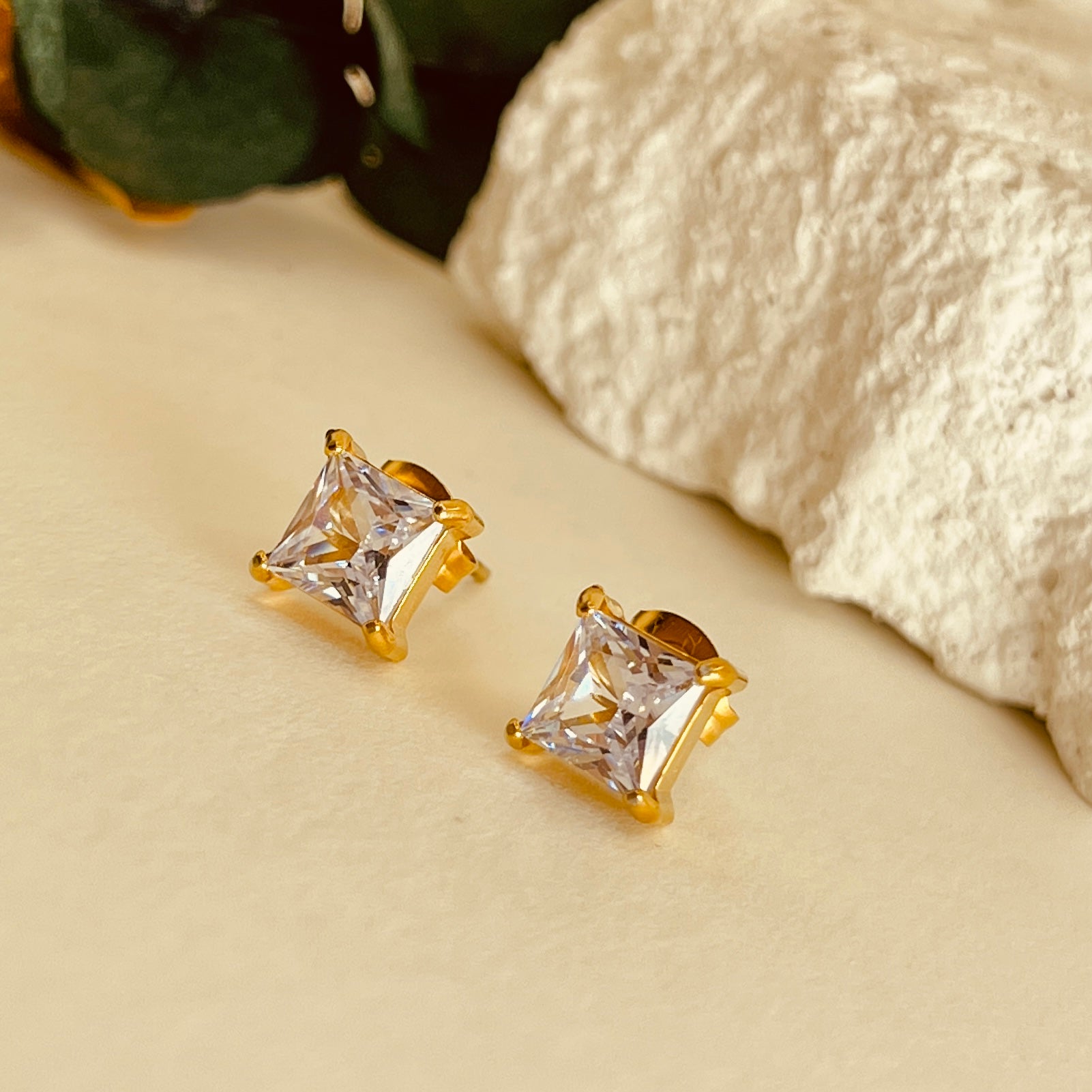 Crushed Ice Square Studs