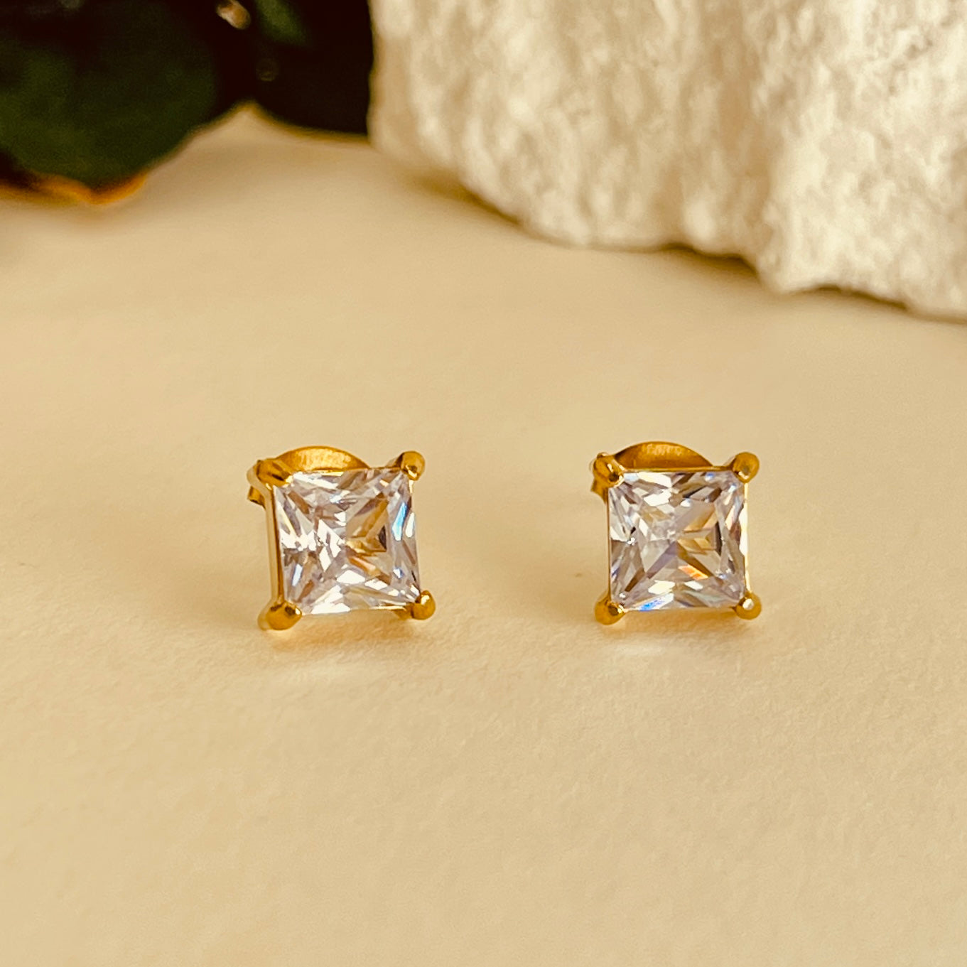 Crushed Ice Square Studs