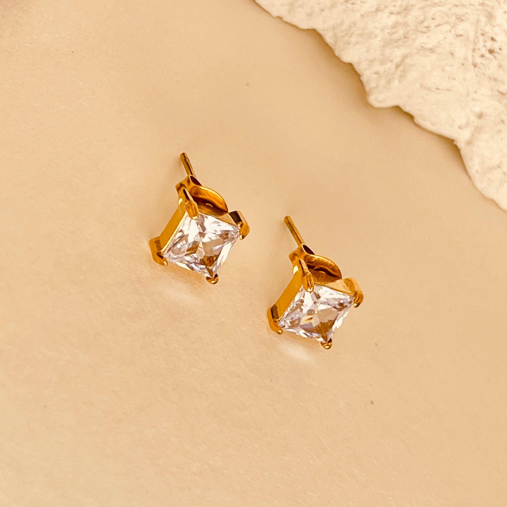 Crushed Ice Square Studs