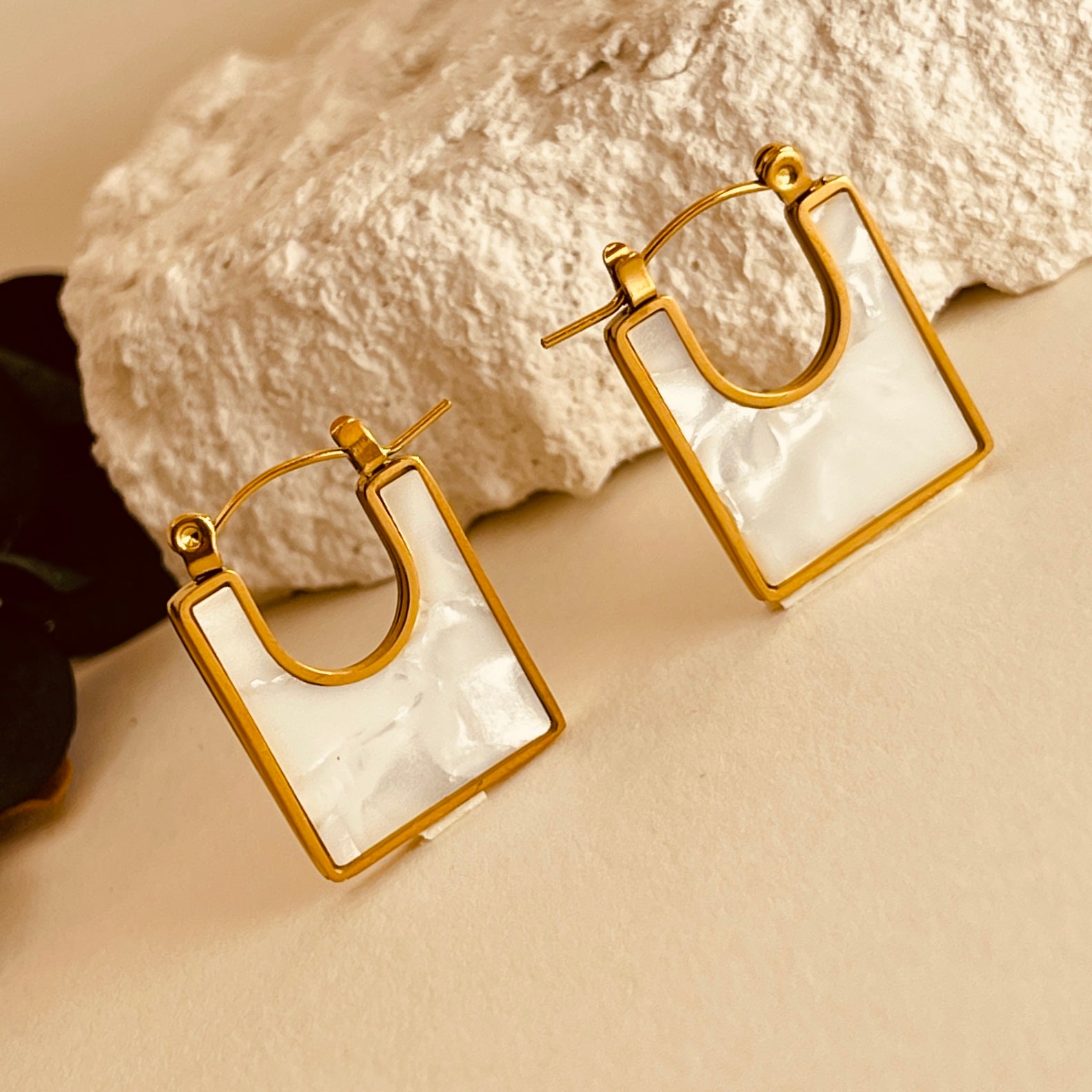 Cubic White Earrings