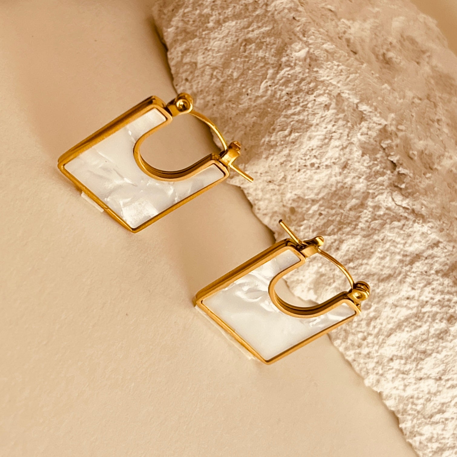 Cubic White Earrings