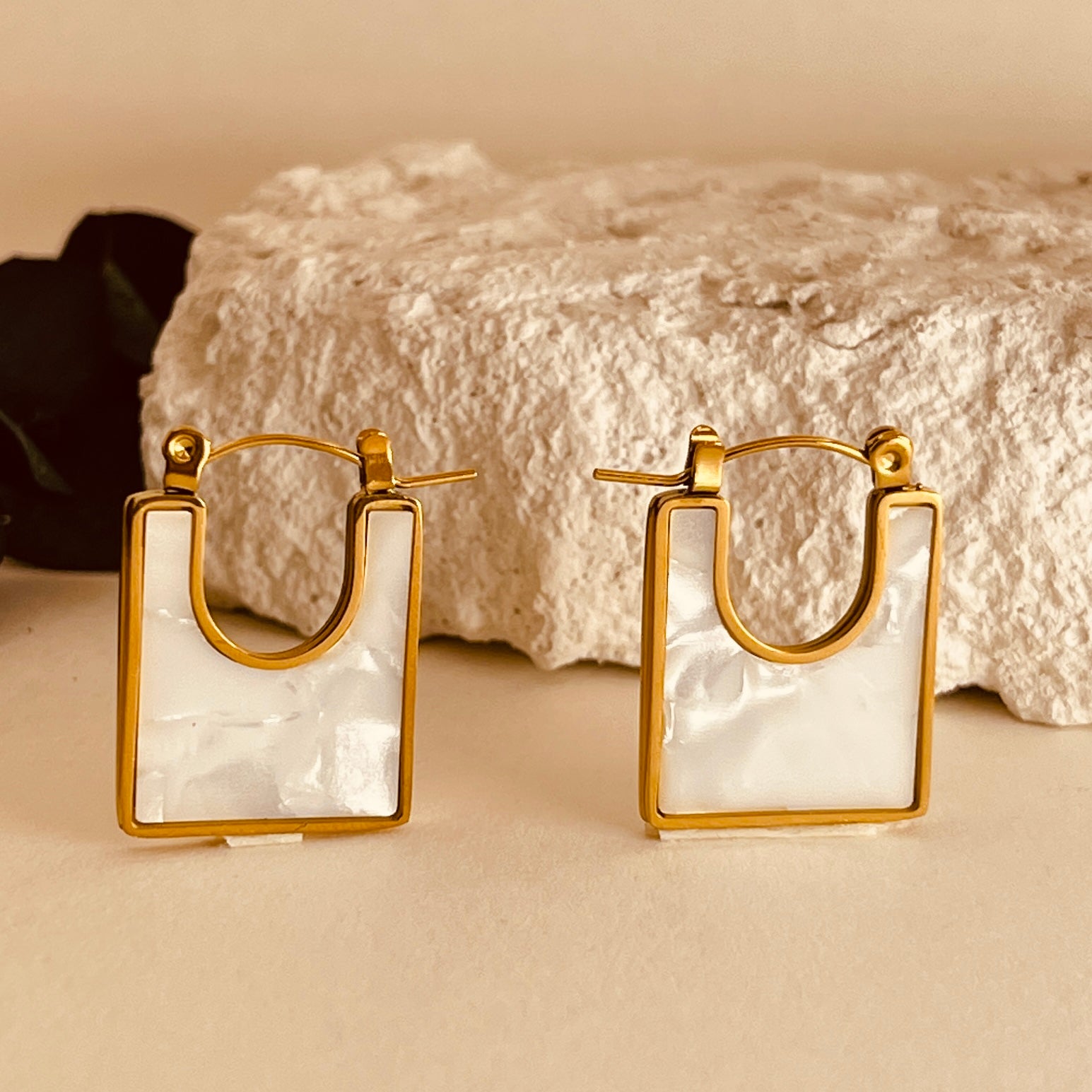 Cubic White Earrings