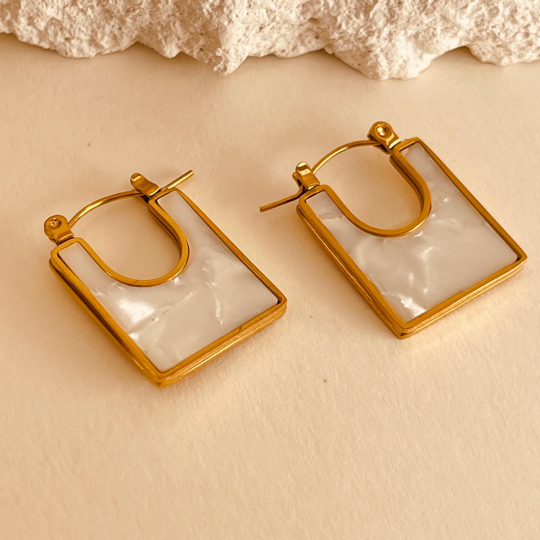Cubic White Earrings