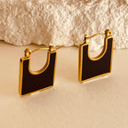 Cubic Black Earrings
