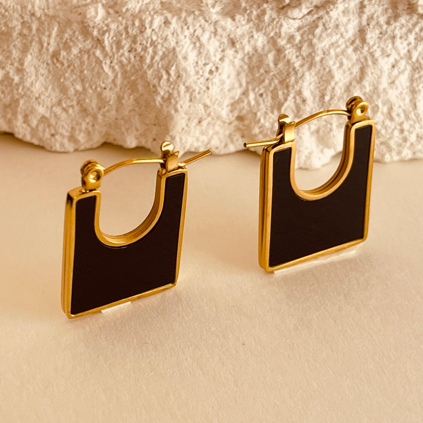 Cubic Black Earrings