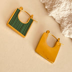 Cubic Green Earrings