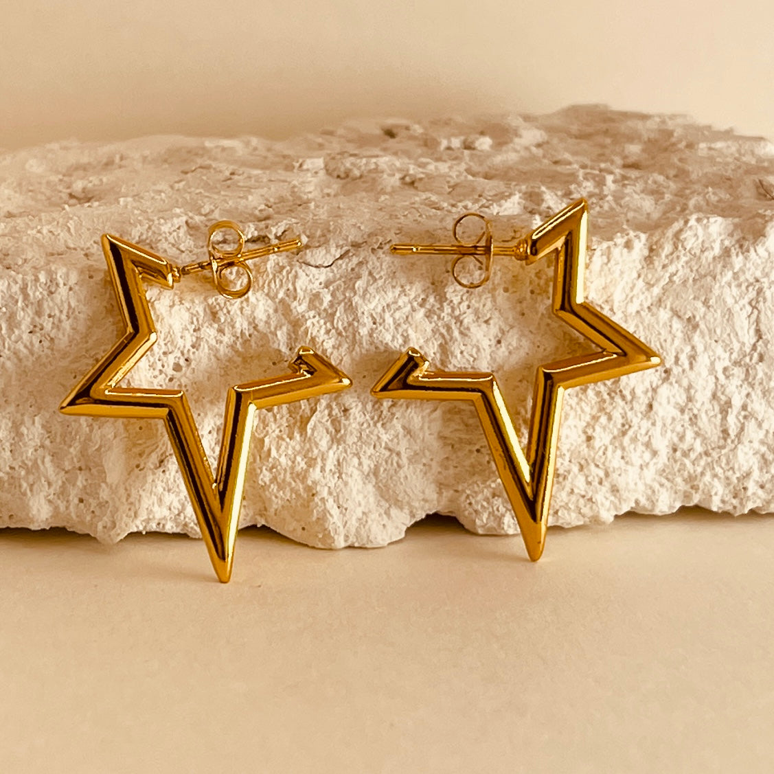 Half Star Style Earrings