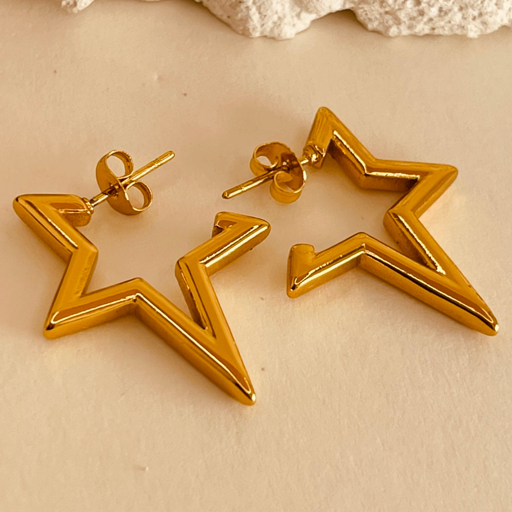 Half Star Style Earrings