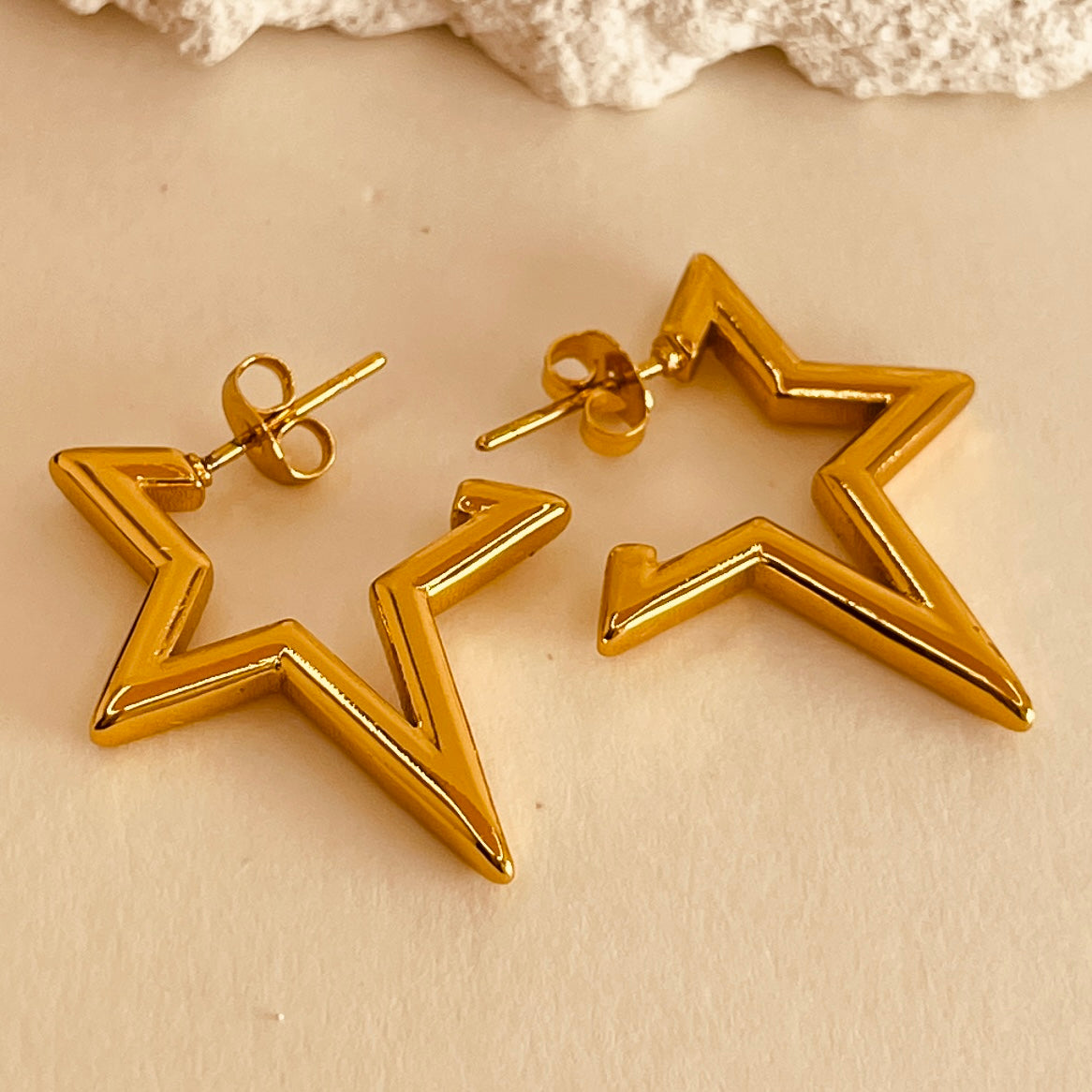 Half Star Style Earrings