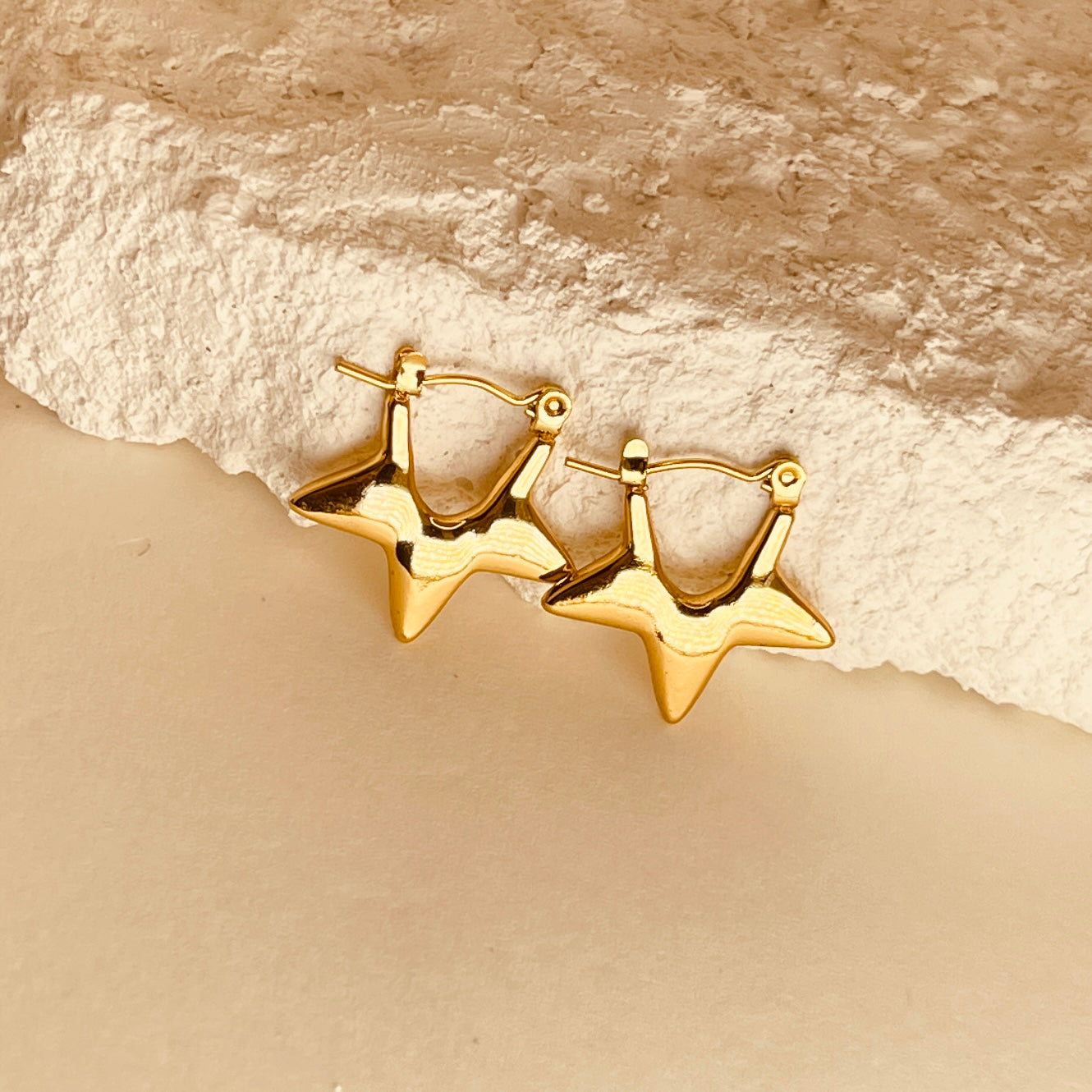 Half Star Style Hoops