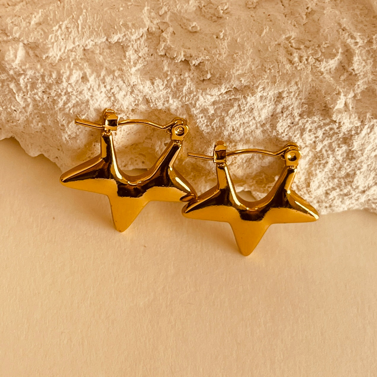Half Star Style Hoops