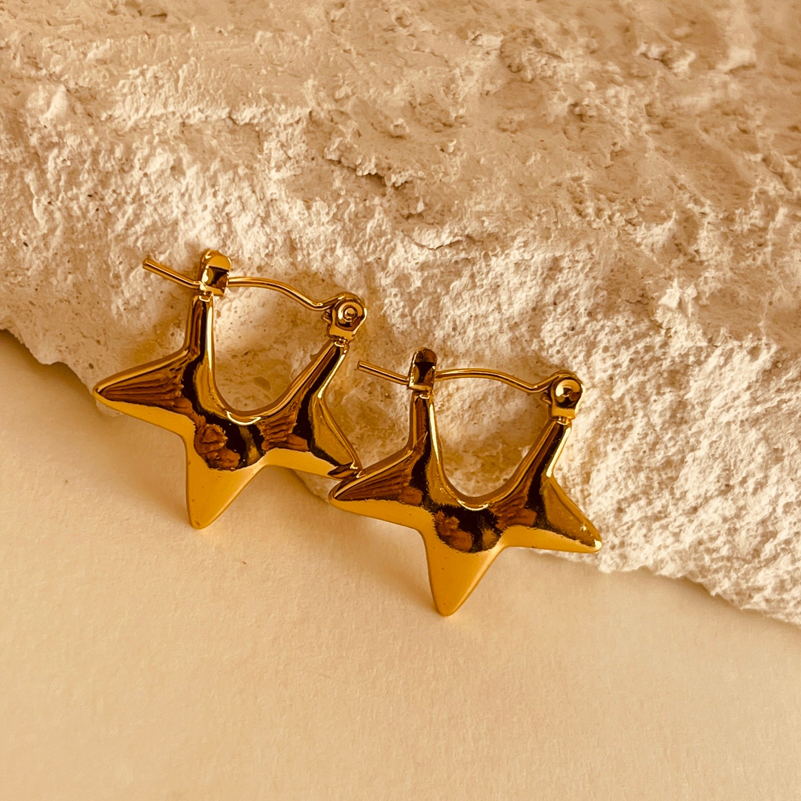 Half Star Style Hoops