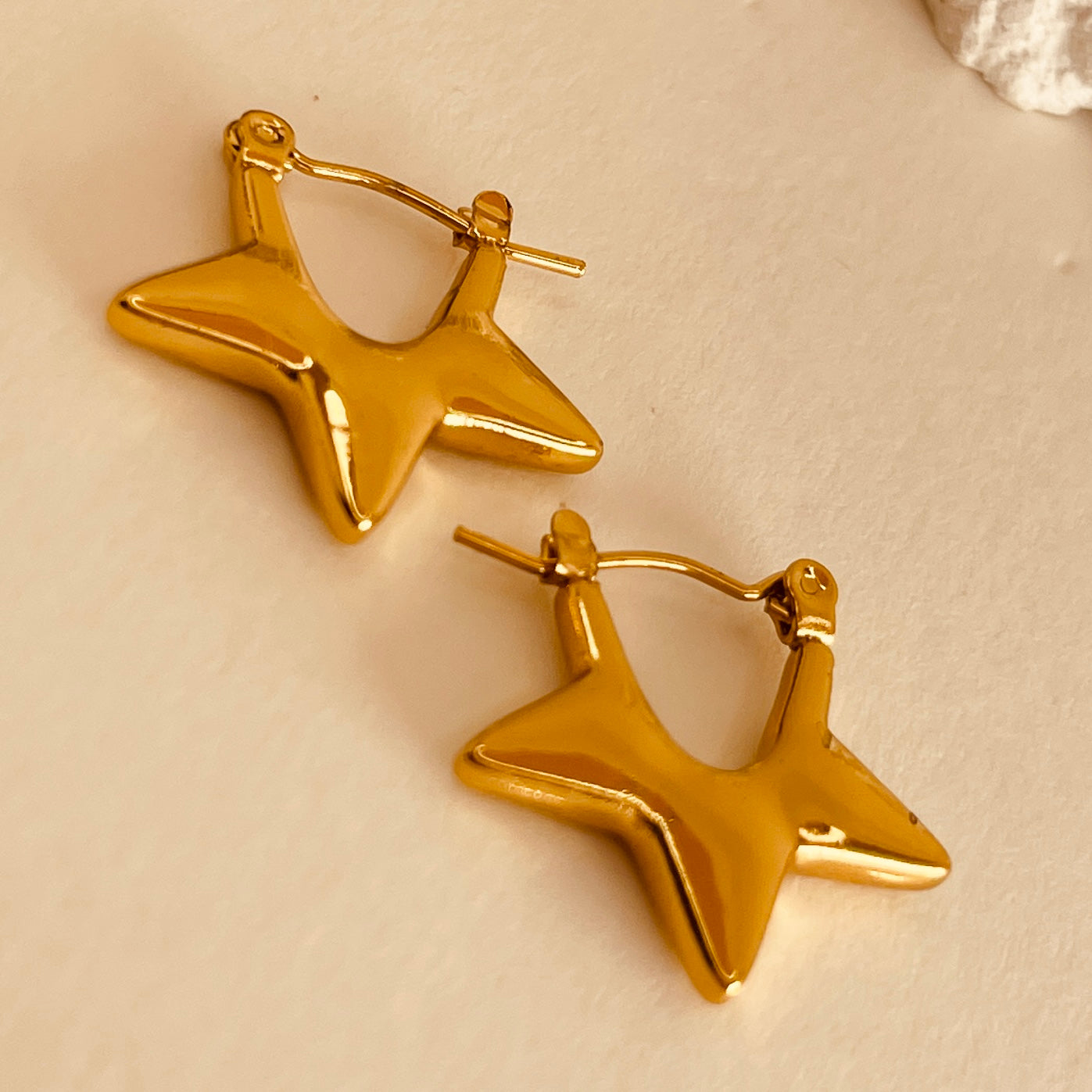 Half Star Style Hoops