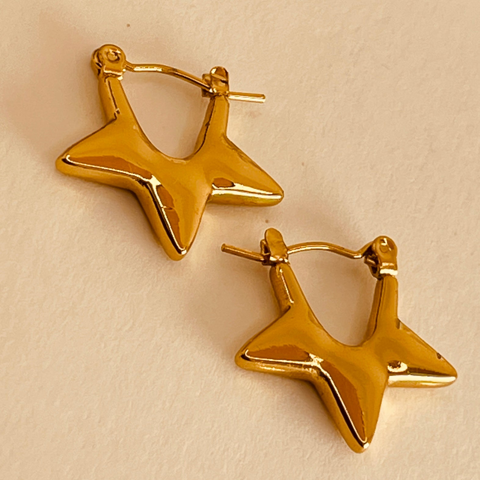 Half Star Style Hoops