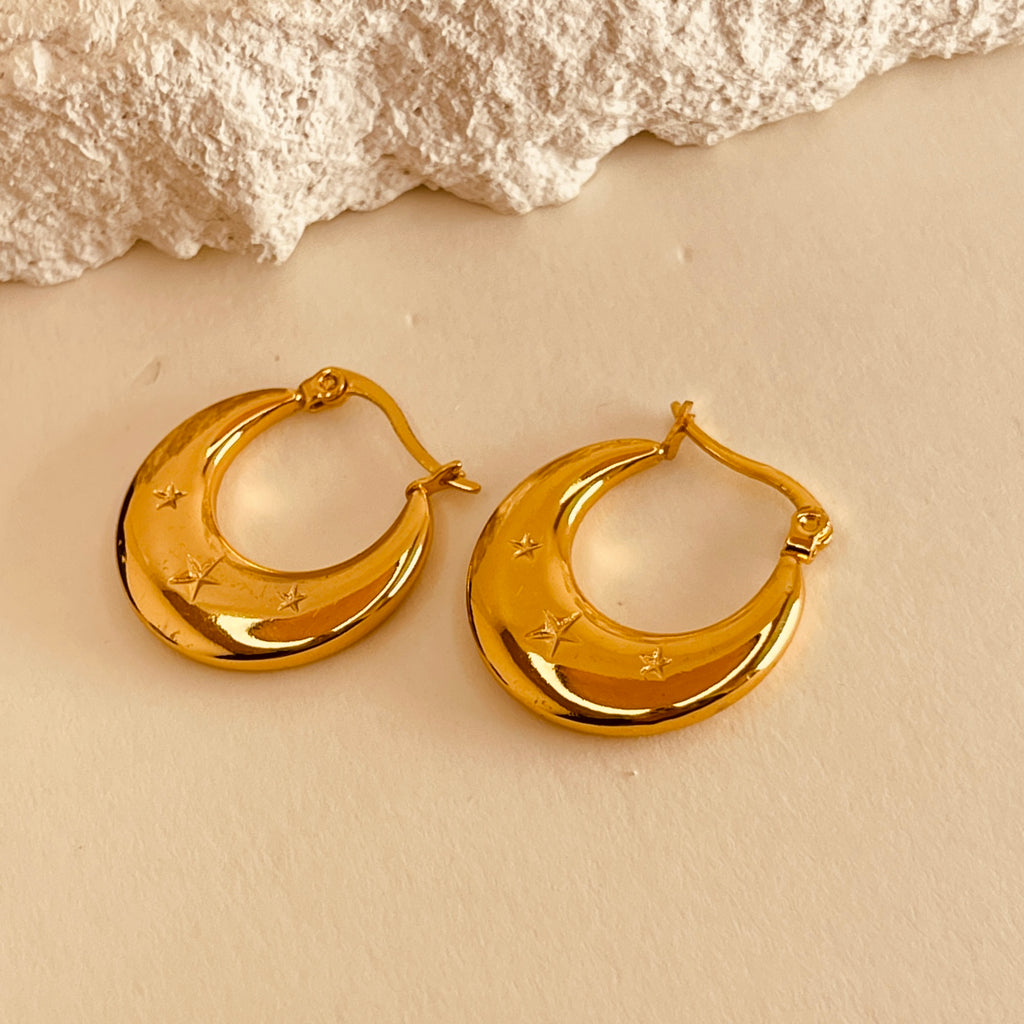 Classic Bali Hoops - Star