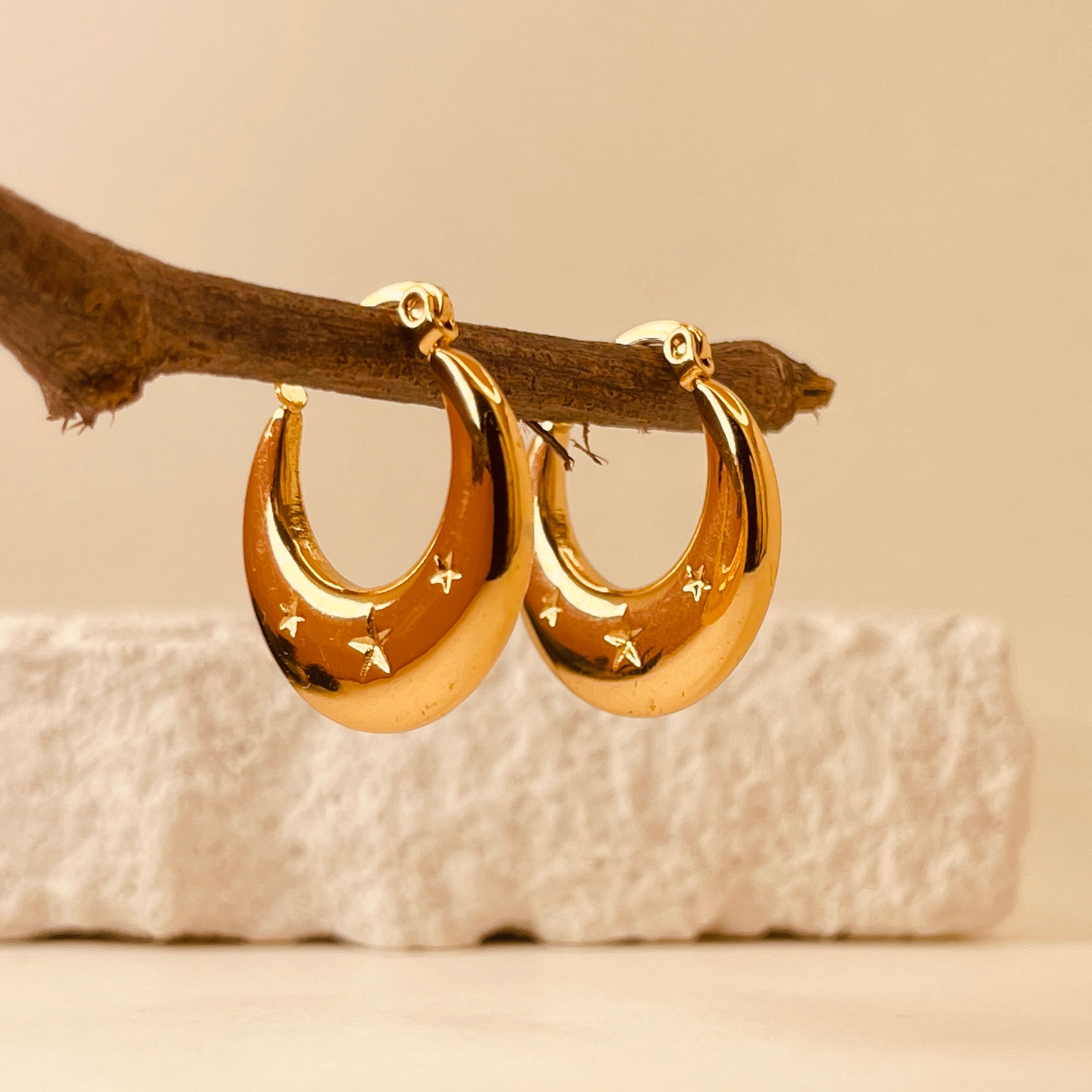 Classic Bali Hoops - Star