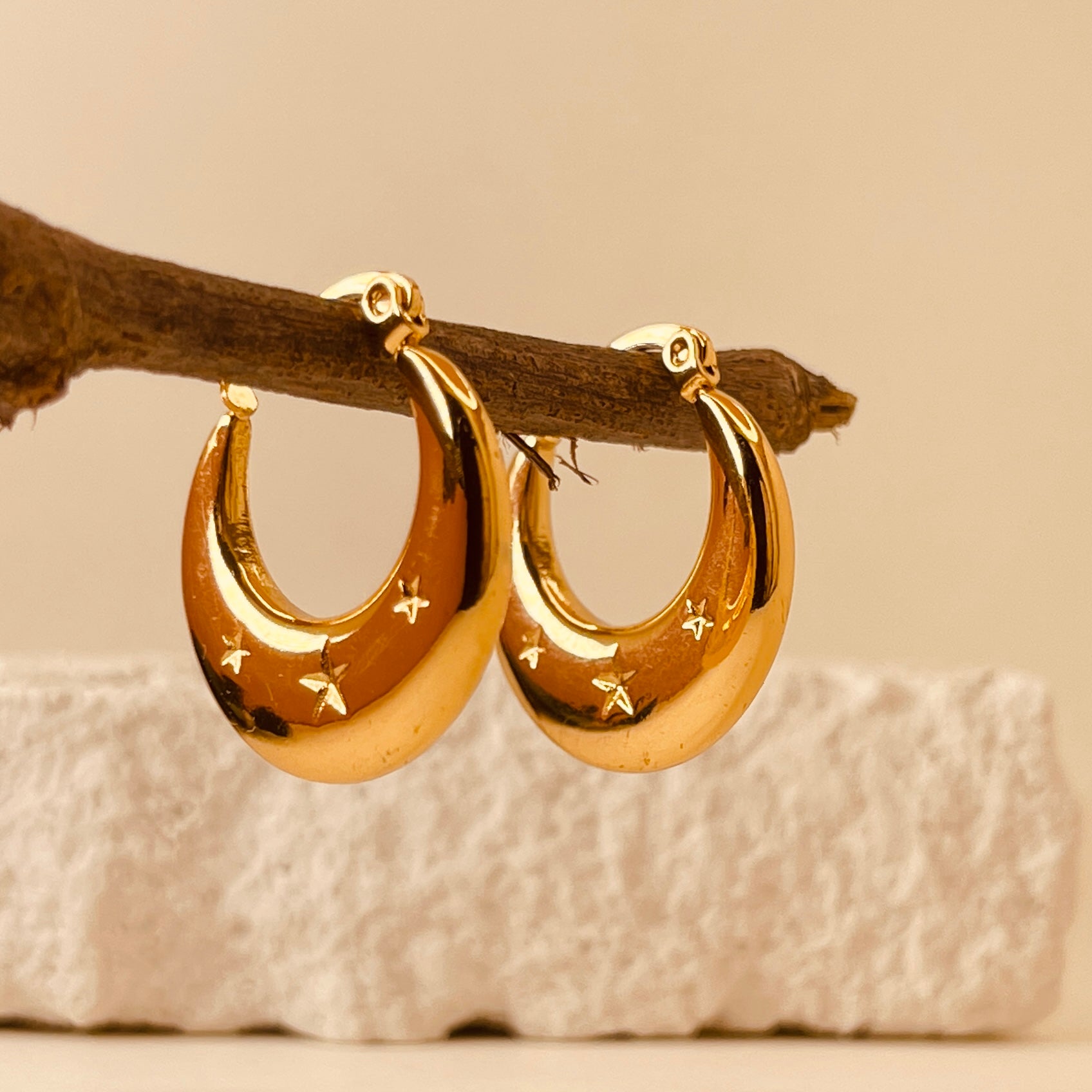 Classic Bali Hoops - Star