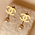 Pearl Chanel Luxe hoop