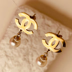 Pearl Chanel Luxe hoop