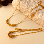 Eight Square Set 18K Gold