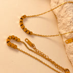Eight Square Set 18K Gold