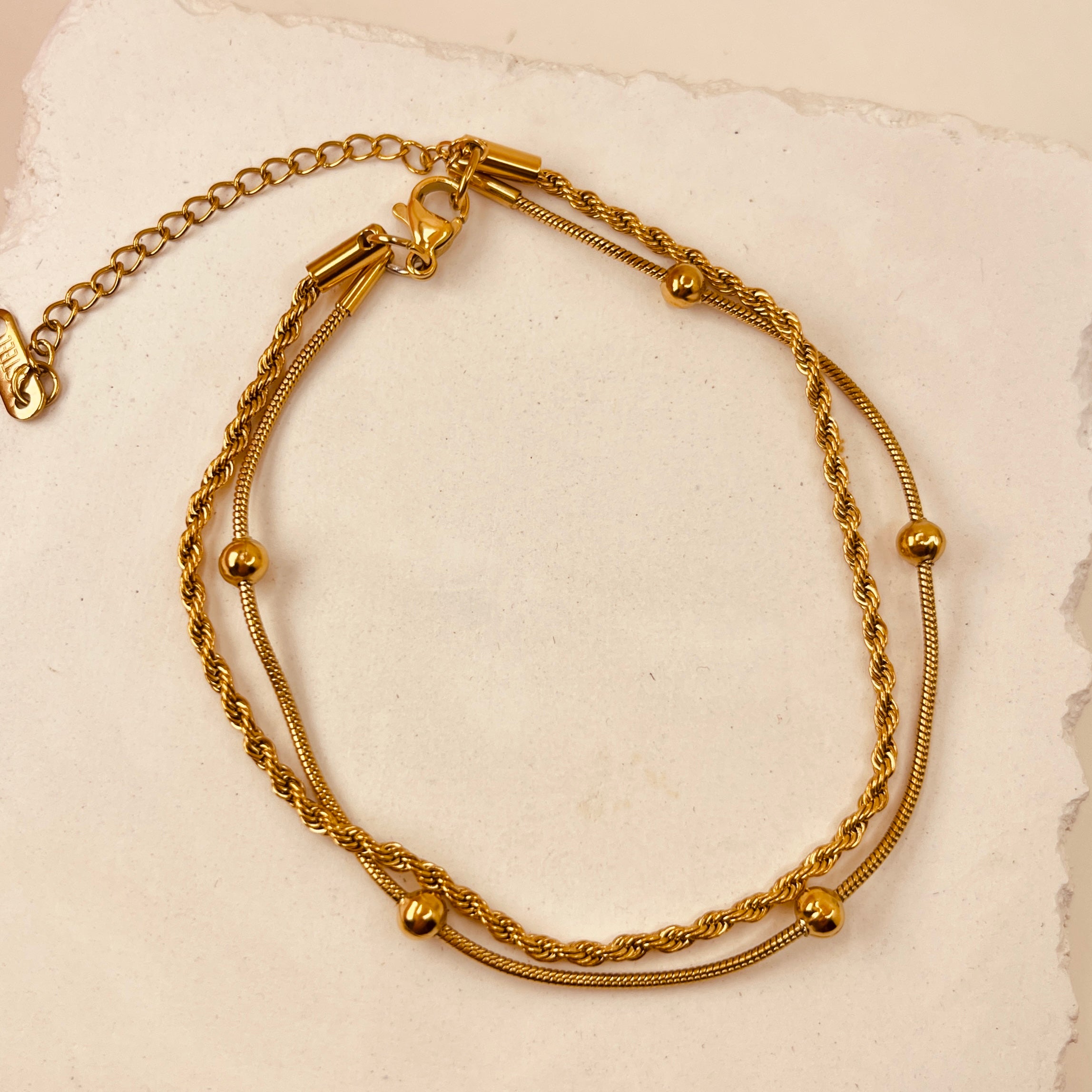 Twisted Beads Layer Bracelet