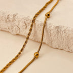 Twisted Beads Layer Bracelet