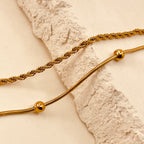 Twisted Beads Layer Bracelet