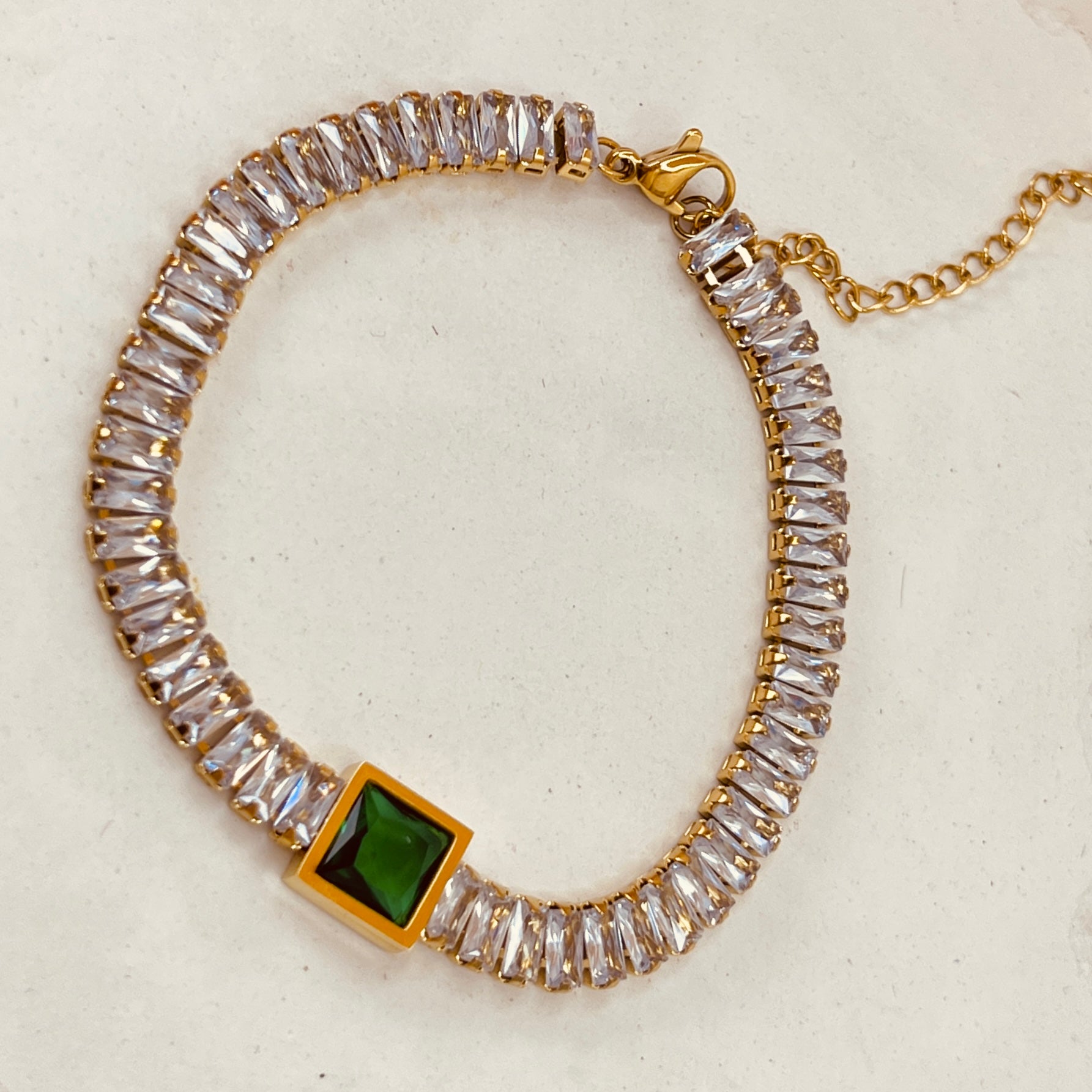 Glass Stone Bracelet