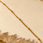 Dot Minimalistic Bracelet -  16K Gold Plated