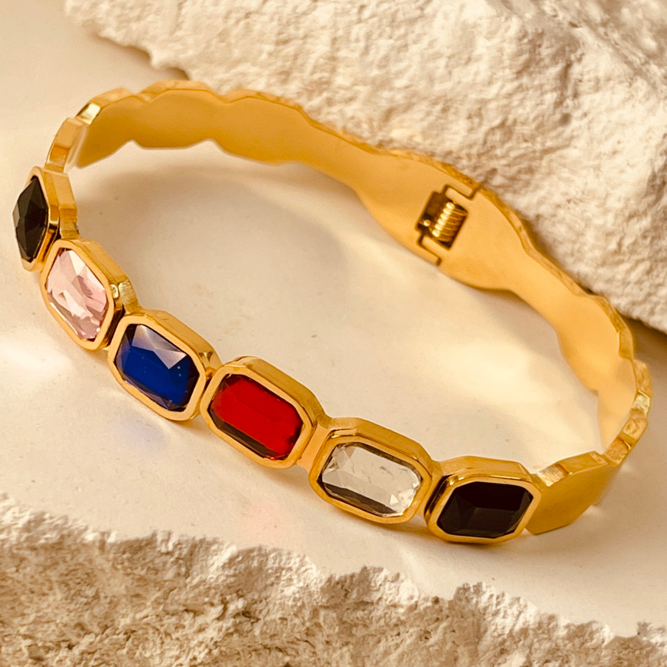 Multi Stones Handcuff
