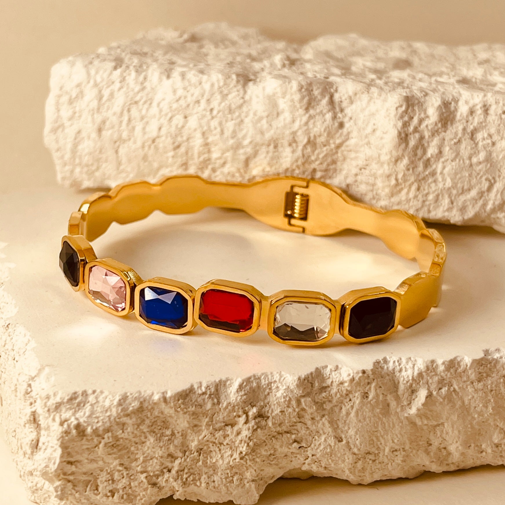 Multi Stones Handcuff