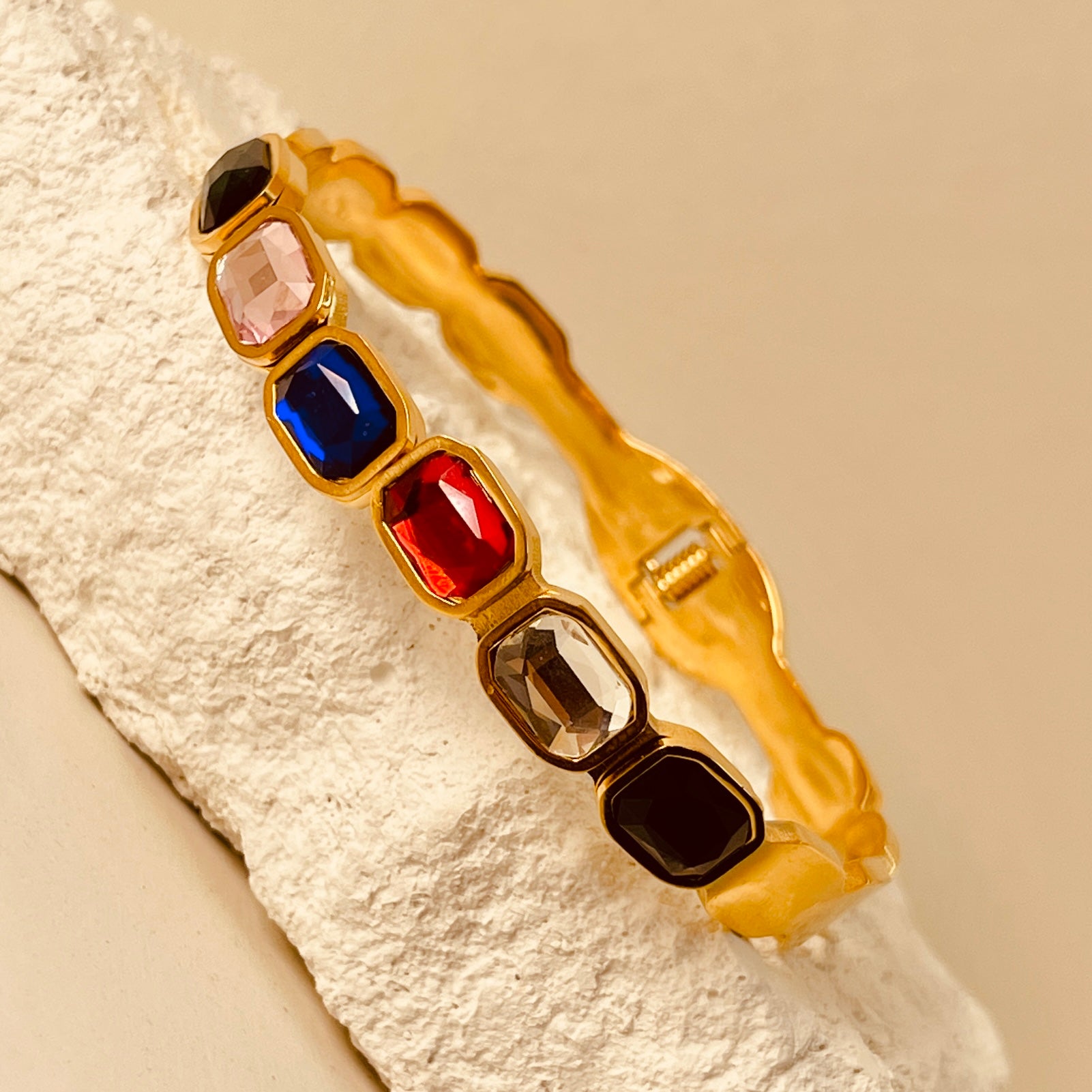 Multi Stones Handcuff