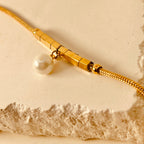 Pearl Chain Handmade Bracelet - 18K