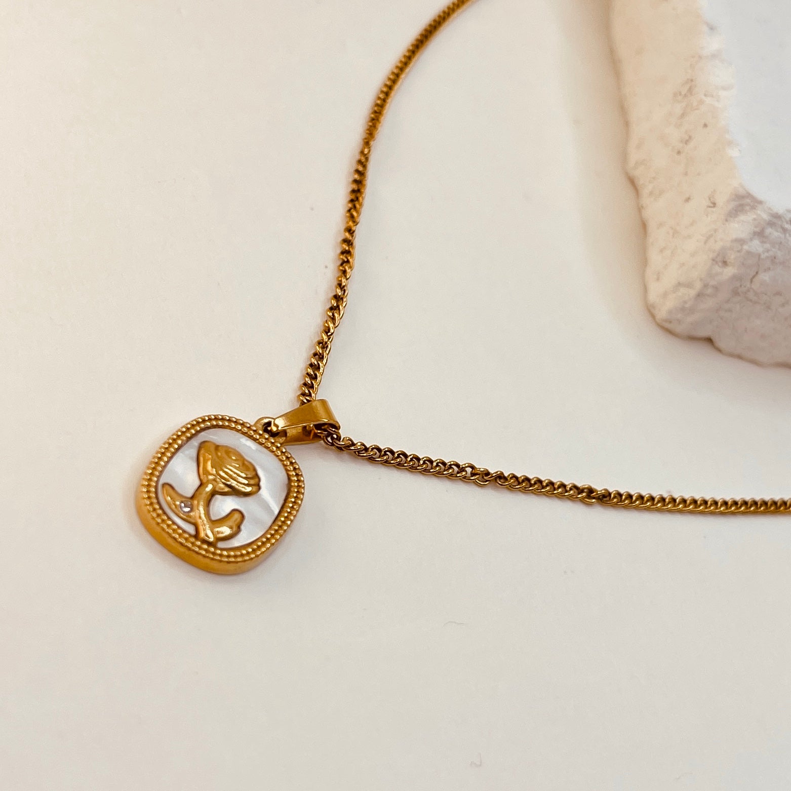 Golden Flower Necklace