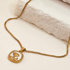 Golden Flower Necklace