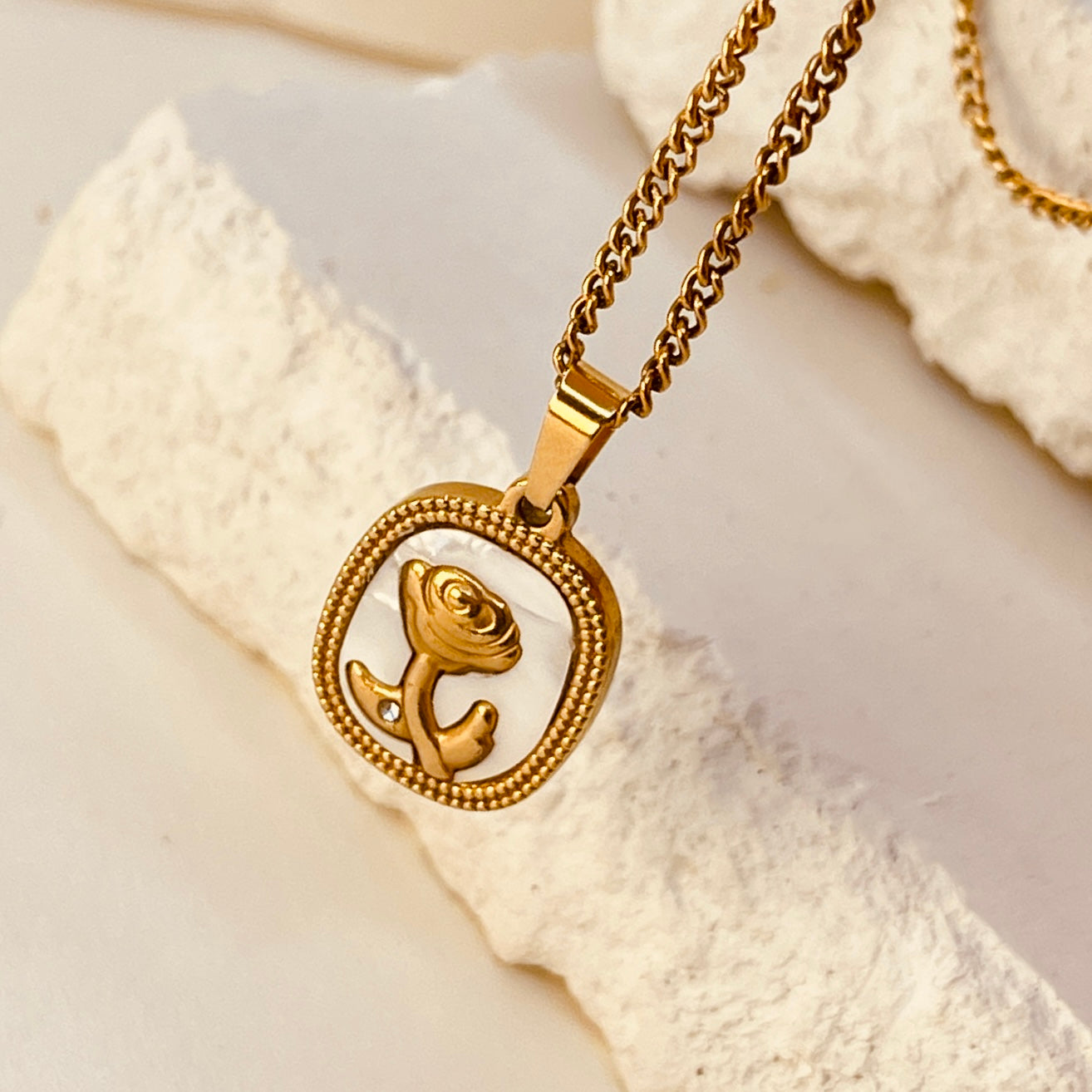 Golden Flower Necklace