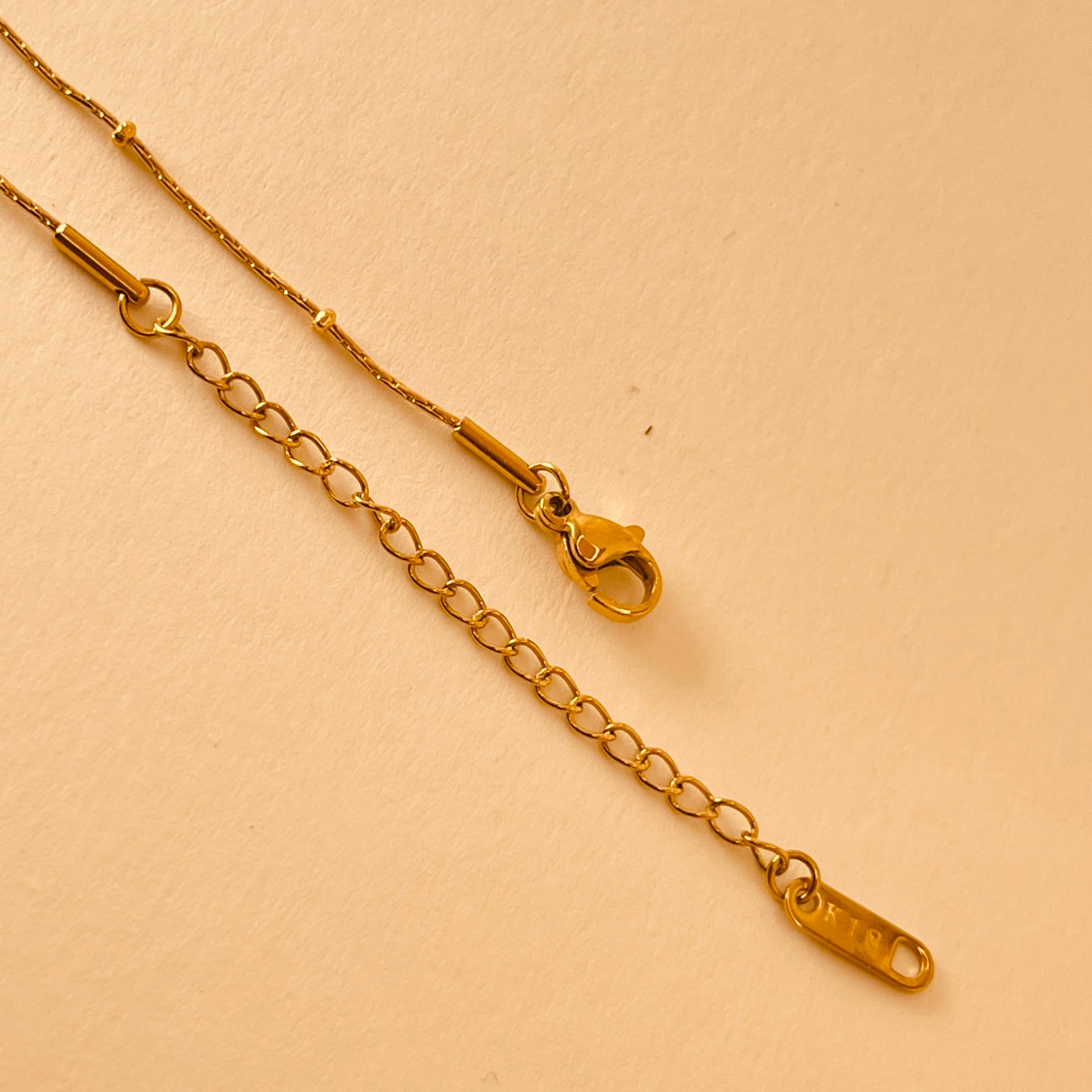PVD Square Pendant - 18K