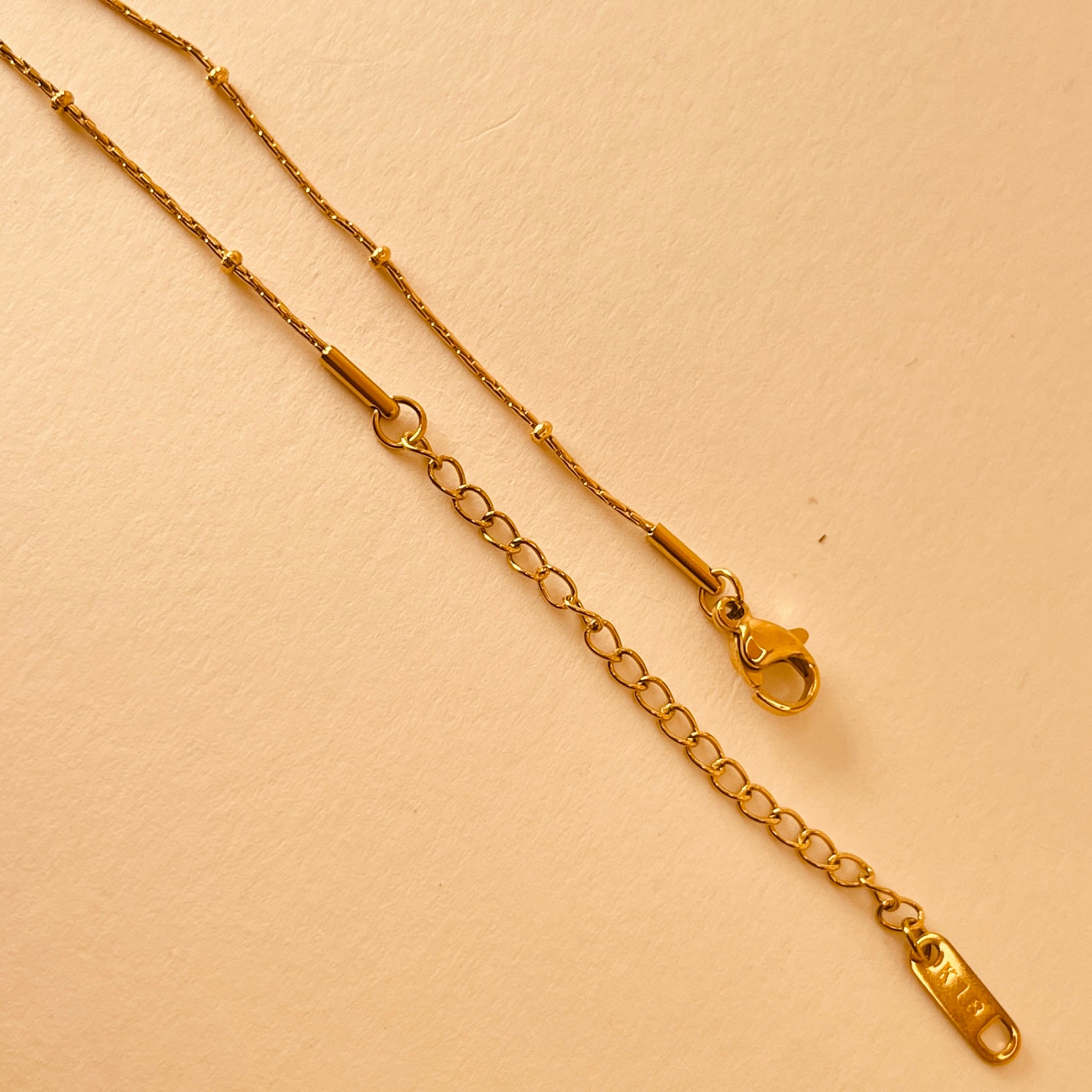 PVD Square Pendant - 18K