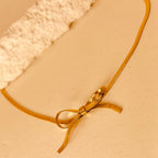 Bow Knot Necklace 18K Gold