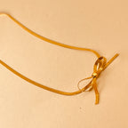 Bow Knot Necklace 18K Gold