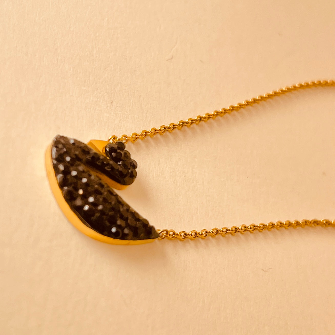 Midnight Swan Pendant - K18 Gold