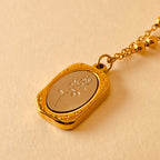 Silver Flower Necklace - 18K Plated