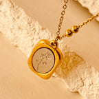 Silver Flower Necklace - 18K Plated