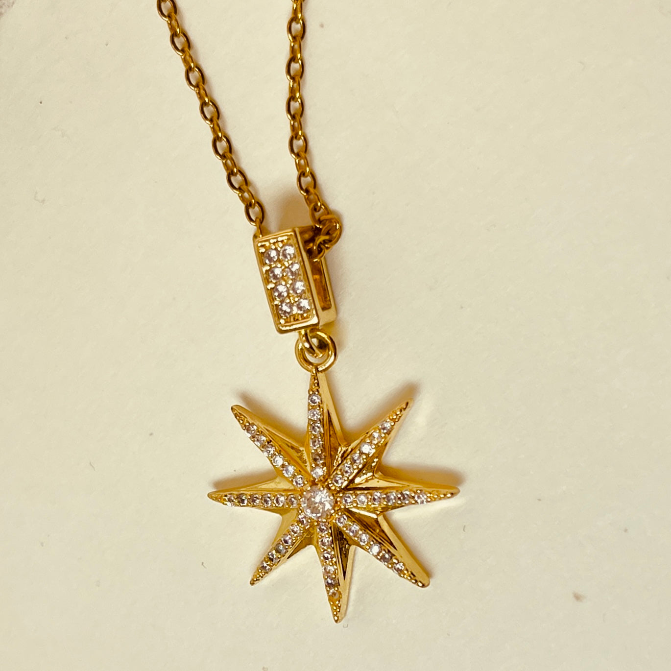 Zircon Cable Chain Necklace -Sparkle