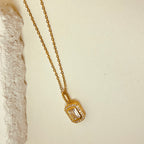 Zircon Cable Chain Necklace