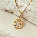 Zircon Cable Chain Necklace